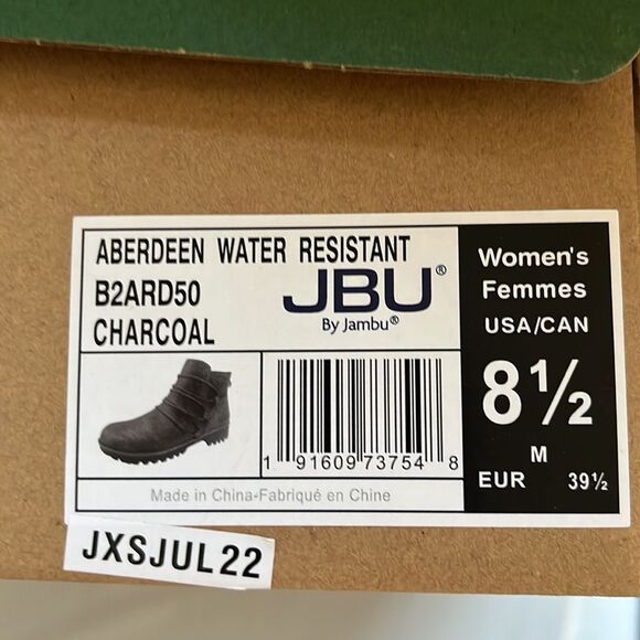 JBU by Jambi Women’s Aberdeen Water Resistant Booties Size 8-1/2M (Price For 1) - Picture 6 of 12